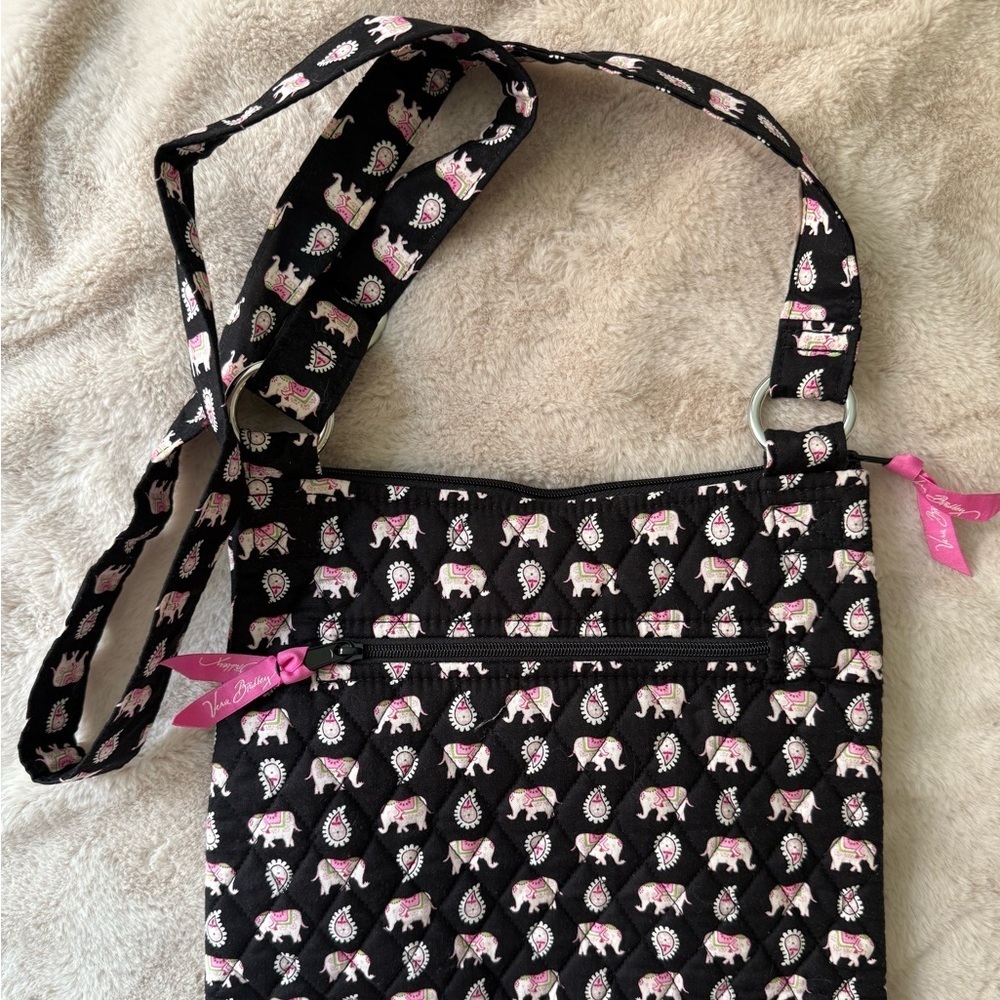 Vera Bradley Vintage Hipster Crossbody Bag Pink Elephant 🐘🩷 - Picture 6 of 10